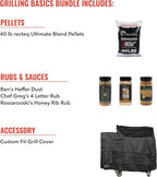 recteq Pellet Grill - Deck Boss 800 Wi-Fi Enabled Electric Pellet Smoker Grill Bundle, Deck Boss + Grilling Basics Bundle