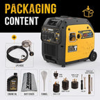6500W Dual Fuel Inverter Generator, Gas & Propane Powered, RV Ready Remote/Electric Start, Super Quiet, 120V/240V with CO Sensor Portable Generator for RV, Camping or Party,EPA Compliant
