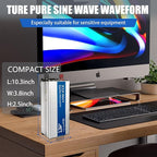 1200W Pure Sine Wave Power Inverter DC 24V to AC 110V/120V, 2400W Peak, Car/Truck Power Converter for Solar, Home, Vehicle & Rechargeable Devices with LED Display
