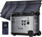 OUKITEL (2025 New)Portable Power Station P5000 Pro With 2 * 400W Solar Panel, 5x3600W AC Output (6000W Surge),5120Wh Large Capacity Solar Generator,1000W MPPT Solar for Emergency, Home Backup, Camping