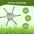 New Steel Wire Model Weed Wacker Head, Steel Wire Grass Weed Eater Blades, Universal Steel Wire Weed Grass Trimmer Blade Remover Tool for Electric Battery Powered String Trimme (2, 6 Blades)