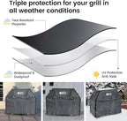 Grill Cover 58 inch Cover for Outdoor Grill 600D Heavy Duty BBQ Cover Waterproof, Weather Resistant & Fade Resistant Gas Grill Cover for Weber Charbroil Nexgrill Dyna-Glo Brinkmann