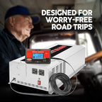 Tundra Inverter,120VAC,12VDC,3000W,2 Outlets, Silver