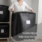 91L Storage Bags for Clothes, Moving Bags Heavy Duty Extra Large with Reinforced Handle, Storage Containers for Organizing Bedding, Blanket, Sheets, Pillows, Toys, Christmas Decorations