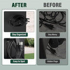 Strong Magnetic Power Cord Organizer, Goldusk All-Metal Cable Holder with Bulit-in Hook for Most BBQ Wood Pellet Smoker Grills Accessories for Traeger, for Pit Boss, for Z Grill &More (Indoor/Outdoor)