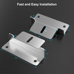 ACOPOWER Solar Panel Mounting Z Bracket - Set of 4 for RV Boat Off Gird Installation,Sliver,HY-Z1-M