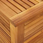 Wooden Garden Storage Box with Louver, Outdoor Cabinet Patio Storage Container for Furniture Tools, 59.1"x19.7"x22" Solid Wood Acacia,-131