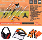 32.6cc 2-Cycle Gas Multi-Trimmer | 12-in-1 String Trimmer w/Rotatable 40” Pole Saw, Weed Eater Weed Wacker, Brush Cutter & Hedge Trimmer Gas for Lawn, Yard, Garden Care, All-in-one Garden Tool