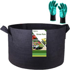 200 Gallon Large Raised Garden Bed Bag (50x24 inch) Big Garden Bag Sturdy Plant Grow Bag for Tomato,Potato Planter,Herb Veggies Planter Bag,Flower Bed,Yard Waste Bag,Lawn Debris Bag,Leaf Bag W/ Gloves