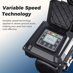 Above Ground Variable Speed Pool Pum 1HP, 115V Energy Star Above Ground Pool Pump with Filter Basket, 5230GPH, Low-Noise, Energy Saving