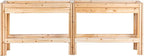 Greenes Fence Twelve Bucket Cedar Storage Shelves, 84 in. x 16 in. x 30 in. - Made in USA with North American Cedar