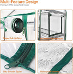 Bstrip Indoor Greenhouse with Grow Light, 5-Tier Large Green House, 5Pcs Grow Lights for Seed Starting with Timer, PVC Tent with Airflow Windows, Indoor Greenhouse Cabinet 40.2x18.9x74.8in