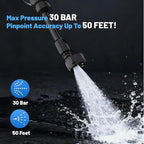 Rechargeable High Pressure Washer, 21V High Pressure Power Washer, 680PSI Portable High Pressure Car Wash with 6-in-1 Nozzle Foam Gun for Car Cleaning, Home, Garden Watering, Boat Cleaning