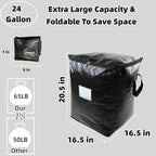 6 Pack 91L Storage Bags for Clothes, Moving Bags Heavy Duty Extra Large with Reinforced Handle, Storage Containers for Organizing Bedding, Blanket, Sheets, Pillows, Toys, Christmas Decorations