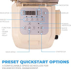 XtremepowerUS 1.5 HP Variable Speed Swimming Pool Pump 230V, In-Ground Pool, 6,660 GPH High Performance Max 1.75HP