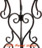 Gazing Globe Stand, Gazing Ball Stand for 8-10 Inches Garden Gazing Globes, Outdoor Garden Black Metal Scroll Gazing Globe Display Stand