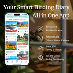 Smart Window Humming Bird Feeder Camera, AI Identifies Species in 2K HD, with Ant Moat & Secure Suction Mount - The Ultimate Gift for Hummingbird Lovers (Transparent)