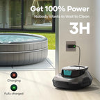 AIPER Scuba SE Cordless Pool Cleaner with 90-Min Runtime, Smart Self-Parking, Lightweight, Pool Vacuum for Above Ground Pools up to 860 Sq.ft