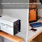 WZRELB 500W Power Inverter 24V DC to 110V 120V AC,Modified Sine Wave Car Inverter for Vehicles with LED Display,5V/2.4A USB Port,Soft Starter,Off-Grid Power Converter with High Efficiency up to 90%