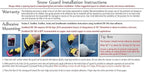 SnowBreaker Snow Guards 25 Pieces for Metal Roofs (Adhesive Mounted)