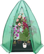 Greenhouse for Outsides, 54”x 54”x 71” Heavy Duty Green House Tent with Durable PE Cover, Garden Plant Protector with Zippered Door Mesh Window for Vegetables Flowers Fruits Herbs,Green