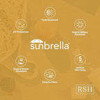 RSH DECOR: Sunbrella Pillow Covers Set of 2 | Covers Only - 20" x 12" | Outdoor Lumbar Pillow Covers Crafted with Sunbrella Performance Fabric | Canvas Burgundy