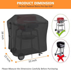 Grill Cover for Char Broil Bistro Pro Electric Grill Griddle, Waterproof Outdoor BBQ Griddle Cover for Charbroil Model 25302146