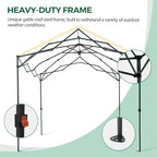 8x8 Pop Up Walk-in Greenhouse, Indoor & Outdoor PE Cover Green House w/ Power Access Ports, Roll-up Zippered Doors and Windows, Green