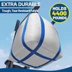 2 Packs FIBC Bulk Bags,Holds up to 4400 lbs Construction Bags Heavy Duty,210-Gallon Woven Polypropylene Dumpster Bag for Industry Agriculture and Construction,Sealable Top