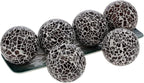 6 PCS 2.5inch Glass Mosaic Sphere Balls Round Christmas Table Bowls Vases Centerpieces Set Decorative Orbs Living Room Festival Table Party Wedding Dining Home Tray Solid