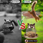 LBTING Bird Feeder for Outdoor, Squirrel Proof Metal Wild Bird Feeder Decoration for Hanging Outside Garden Yard, Cute Cat-Shaped