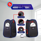 TopMaster Foldable Steam Sauna, Portable Steam Sauna for Home, Sauna Tent, Sauna Box Portable, Indoor Portable Sauna with Foldable Chair, Remote Controller - 3L 1100W Steam Generator Black