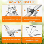 String Trimmers Handle, Ergonomic Trimmer Grip, Weedeater Handle with Bracket Clamp, for Lawn Care, Landscaping, Yard Trim