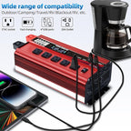 4000W Power Inverter 12V to 110V/120V DC to AC with LCD Display, Remote Controller 5 x AC Outlets and 4 x 3.1A USB Car Adapter for Car Truck Boat RV Solar System