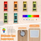 Infrared Home Sauna Room 1 Person Hemlock Wooden Indoor Dry Sauna，Low EMF 1200W/110V Heaters Panels,LCD Control Panel,10 Minutes Pre-Warm up,Time and Temp Pre-Set,1-Year Aftersale
