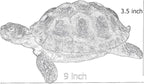 Bellaa Turtle Garden Sculptures Statues Home Decor Tortoise Realistic Cute Large Animal Gilbert Zen Garden Patio Lawn Yard Art Tanya Talia Galapagos Todd Outdoor Figurines 9 inch