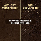 Horticultural Organic Vermiculite for Plants - Medium Grade - Natural Soil Additive for Gardening, Houseplants, Mushrooms, Potted Plants, Hydroponics, Terrariums (2 Quart)