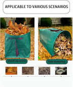 Leaf Dustpan, Leaf Collector, Large Yard Dustpan-Type Lawn and Leaf Bags Reusable, Leaves Collector, Garden Bags for Leaves, Debris, Grass, Clippings, Lawn Trash 40Gallon