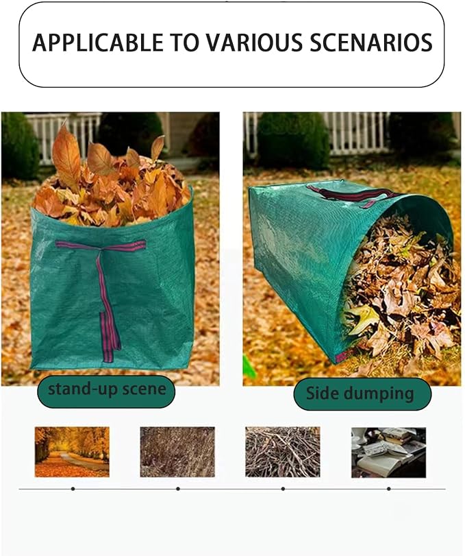 Leaf Dustpan, Leaf Collector, Large Yard Dustpan-Type Lawn and Leaf Bags Reusable, Leaves Collector, Garden Bags for Leaves, Debris, Grass, Clippings, Lawn Trash 71Gallon