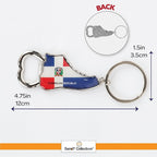 Dominican Republic Beer Bottle Opener Keychain - Sneaker