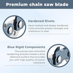 14" Chainsaw Chain Replacement for EGO Chain Saw CS1400,CS1401,CS1403,AC1400 Chainsaw Blade,52 Drive Links 0.043" Gauge 3/8" LP Pitch (3 Pack)