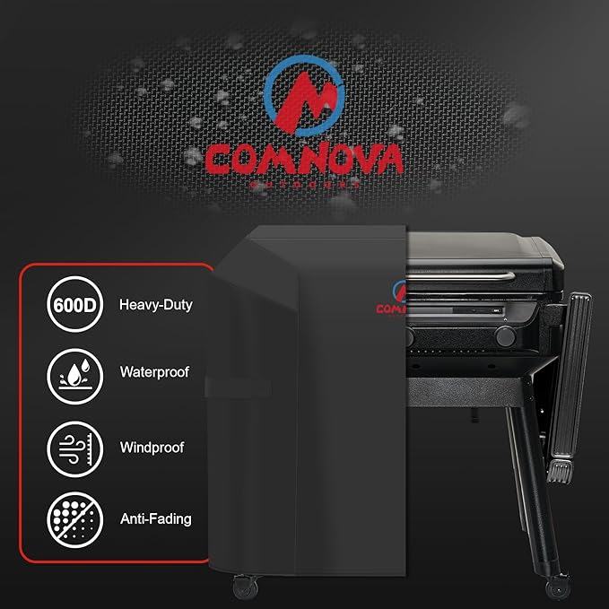 Comnova Grill Cover for Traeger Flatrock - Premium Flat Top Griddle Cover for Traeger Waterproof & Heavy Duty, 600D Gas BBQ Cover Accessory for Treager Flatrock Flat Top Grills (BAC751)