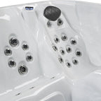 Amplified 100-Jet 6-Person Lounger Spa with Bluetooth Stereo and 3 Pumps by Essential Hot Tubs