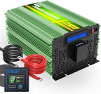 EDECOA Pure Sine Wave Power Inverter 3500W DC 12V to AC 120V with LCD Display and Remote Controller 4 AC Outlets and 1 Terminal Block