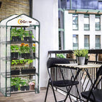 Ogrow® Mini Portable Greenhouse, with Cover and 4 Tier Shelves