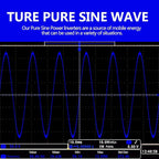 VOLTWORKS 3000W Pure Sine Wave Power Inverter 3000 Watt 12V DC to 110V 120V AC ETL Listed UL458 Compatible with Starlink & Lithium Battery for Off-Grid Solar Car RV Truck Boat with 30FT Wired Remote
