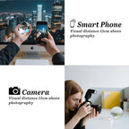 80mm Clear Crystal Ball with Stand, Photography Lensball Prop for Magical Shots, Optical Glass Sphere Decorative Balls Gifts for Meditation Divination