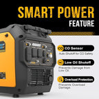 6000W Dual Fuel Inverter Generator, Gas & Propane Powered, RV Ready Electric Start, Super Quiet, 120V/240V with CO Sensor Portable Generator for RV, Camping or Emergency