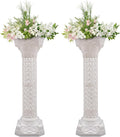 Roman Columns Wedding Column Stand Roman Pillar Plant Stand Plastic Greek Column Statue Pedestal Flower Pot Holder Decor, Elegant Decorative Column for Wedding Event Party