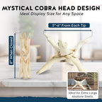 Alternative Imagination 8” Natural Wooden Tripod Stand - Home Decor Holder for Abalone Shell, Crystal Ball, Trinket Dish, Jewelry Dish, Key Bowl, Geode, and More